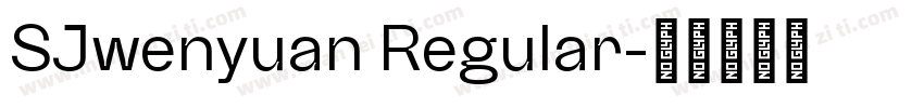 SJwenyuan Regular字体转换